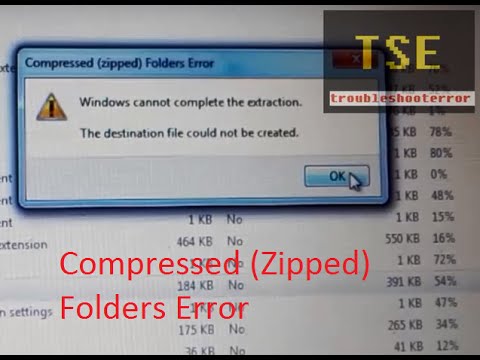 windows cannot extract zip file